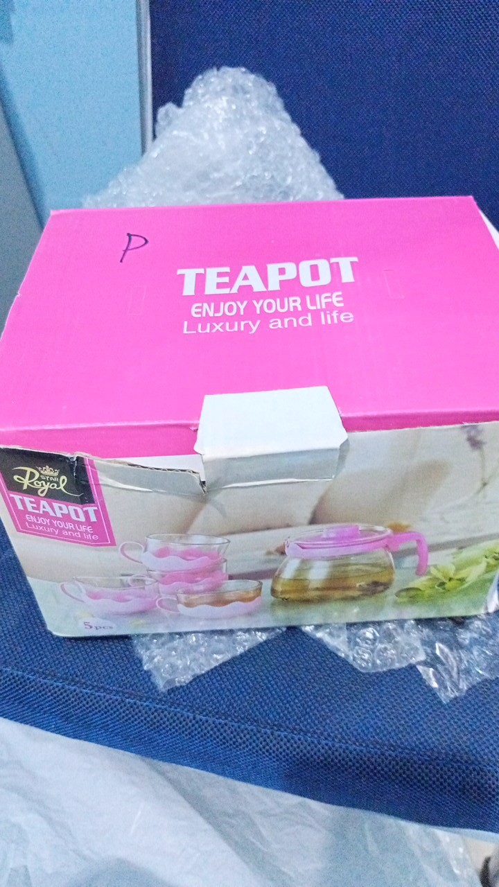 Tea Pot Set Isi 5 (teko+cangkir)