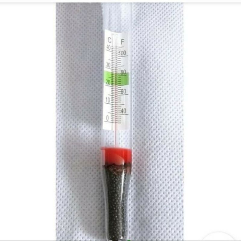 Aquarium Hydrometer Thermometer Pengukur Kadar Garam Air Laut Asin