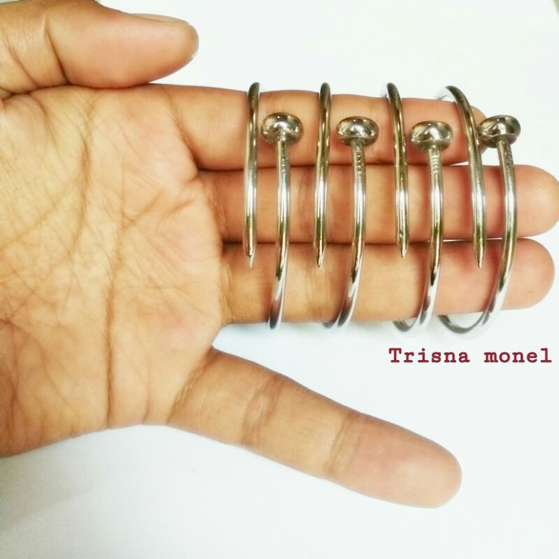 GELANG MONEL ASLI MOTIF PAKU KEREN