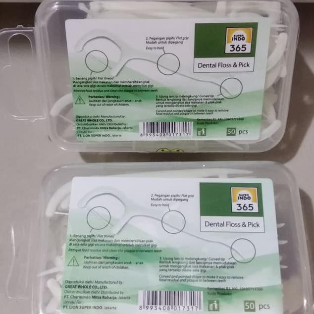 ❗ NEW PRODUK WHITENING TEETH ASLI❗ DENTAL FLOSH PEMBERSIH SELA GIGI ISI 50 PCS ,WHITENING TEETH