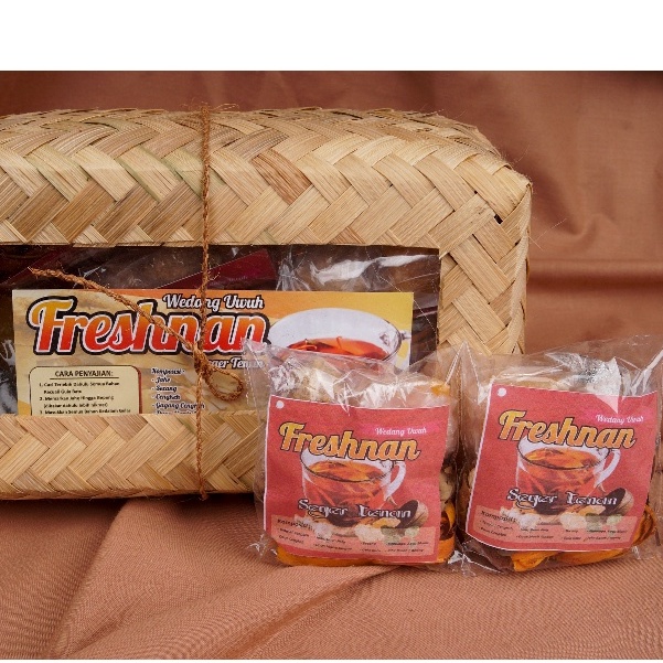 Parcel Lebaran Wedang Uwuh Komplit Imogiri / Minuman Tradisional Kemasan Besek isi 10