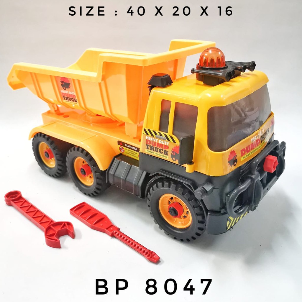 Mobil Mobilan DIY Assemble Truck Mainan Anak Truk Konstruksi Rakit Besar BP8046/ BP8047/BP8049