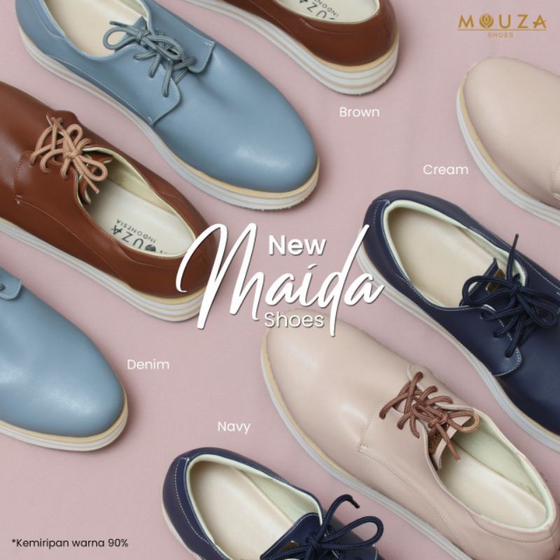 Mouza - New Maida Shoes by Mouzashoes / Sepatu Platform Wanita / Wedges Tali