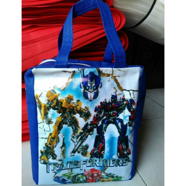 

TAS KARTUN RESLETING KARAKTER GAMBAR TRANSFORMER | TAS BINGKISAN KADO ULTAH ANAK MURAH | GOODI | R31