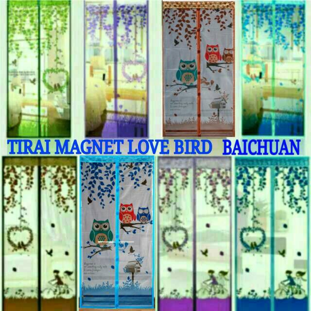 Tirai Magnet ORI ( 1 KG muat 5 Pcs ) Anti Nyamuk Serangga Baichuan Loyal Bosque ORIGINAL ( TEBAL )