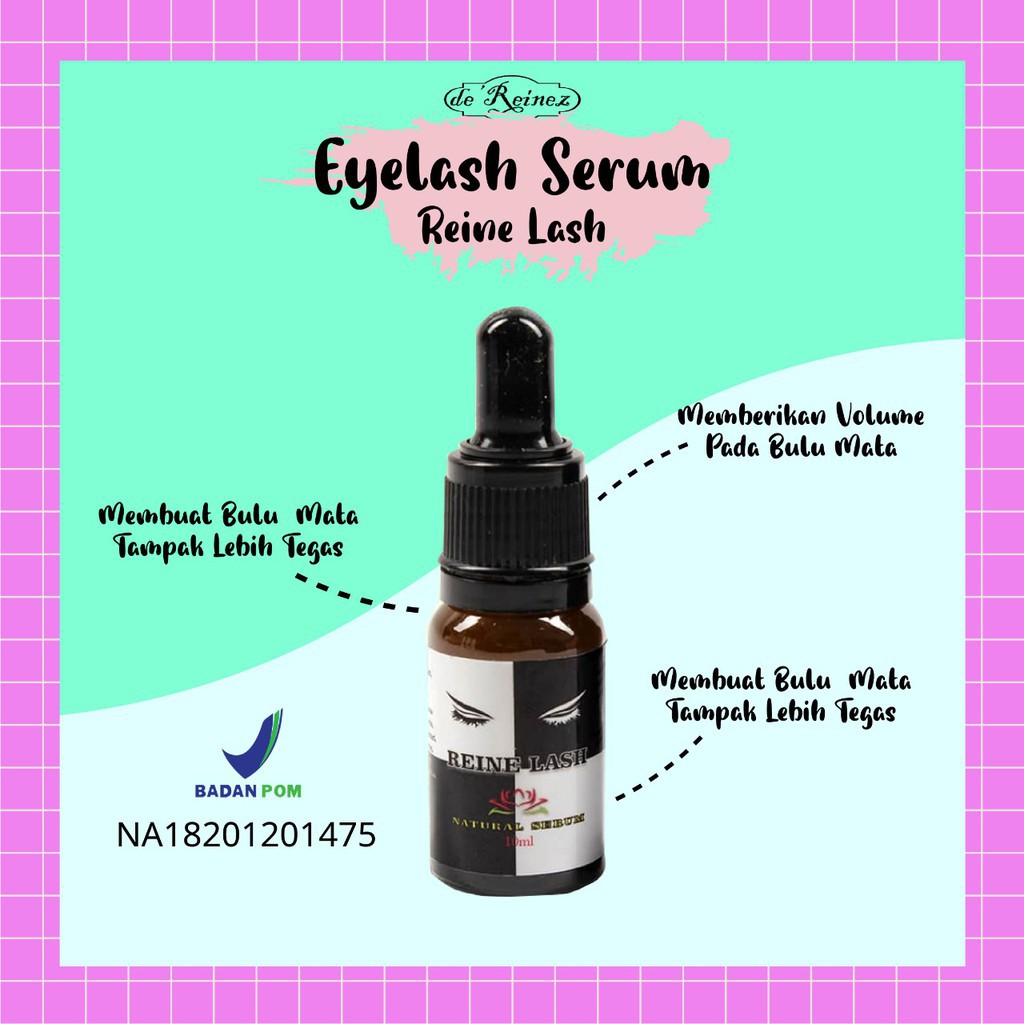 Eyelash Serum REINE LASH de'Reinez Pemanjang Bulu Mata|BPOM