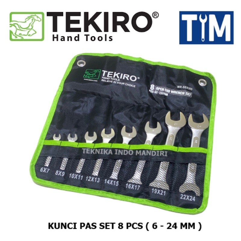 TEKIRO Kunci Pas Set 8 PCS ( 6 - 24 MM )