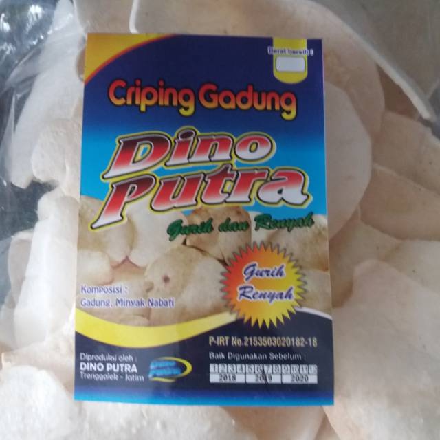 

CRIPING GADUNG KHAS BLITAR