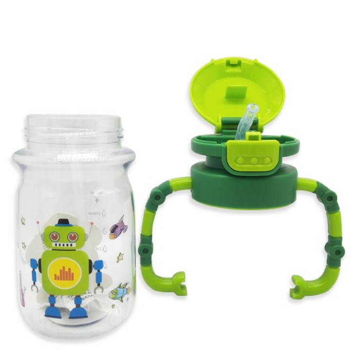 Botol Minum Anak Lucu Karakter Robot 450ml - Botol Minum H57