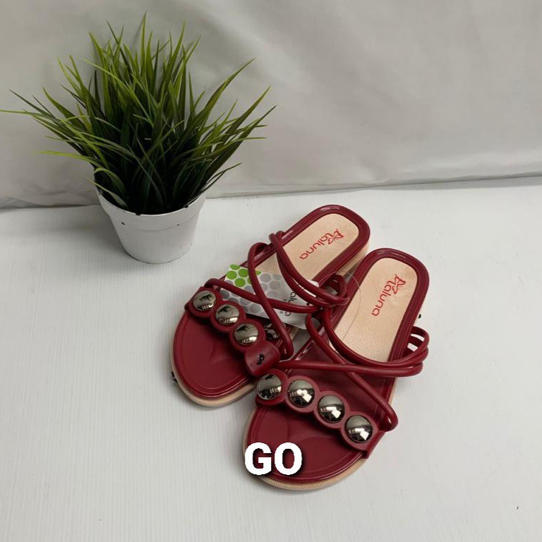 sogo  Import LALUNA SELOPSandal Wanita Murah Slip Casual Teplek Sendal Cewek Flat