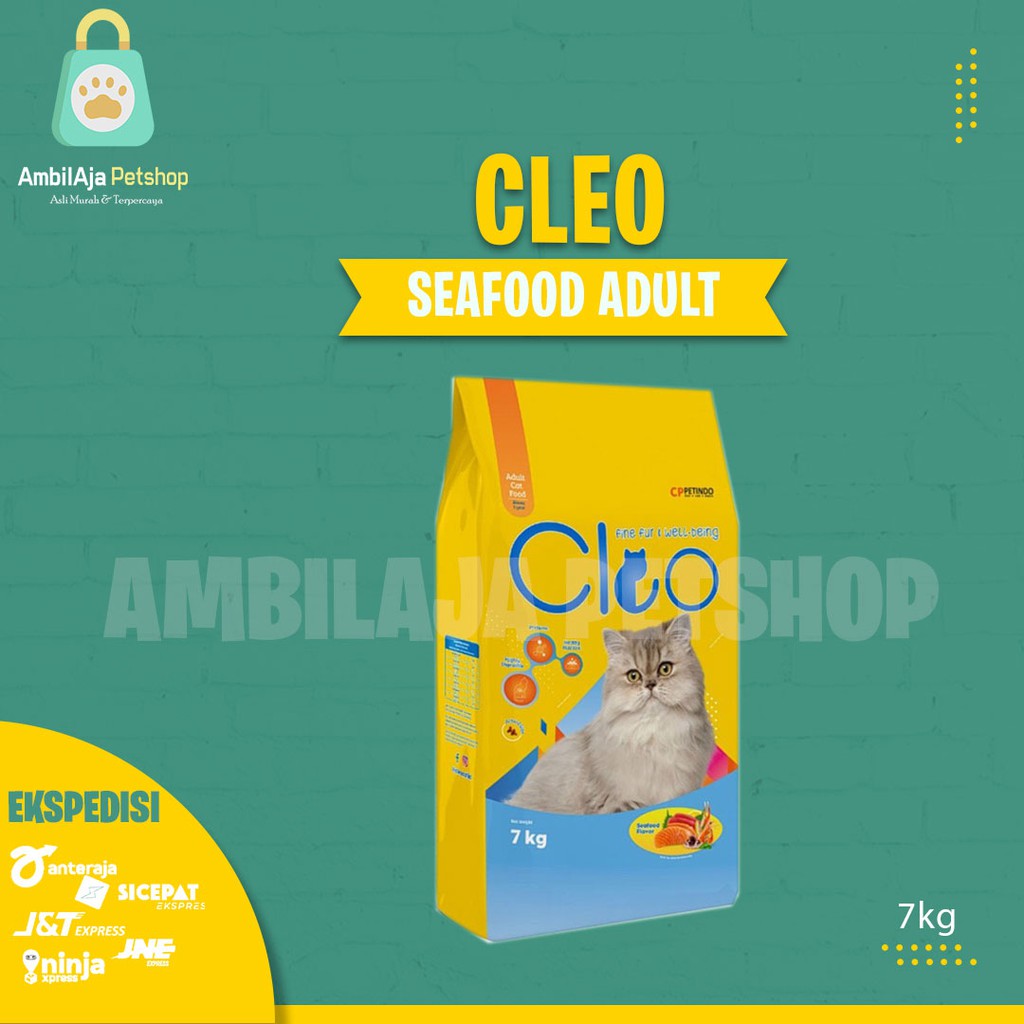 Makanan Kucing kering Cleo 7kg ALL VARIAN (GRAB GOSEND)