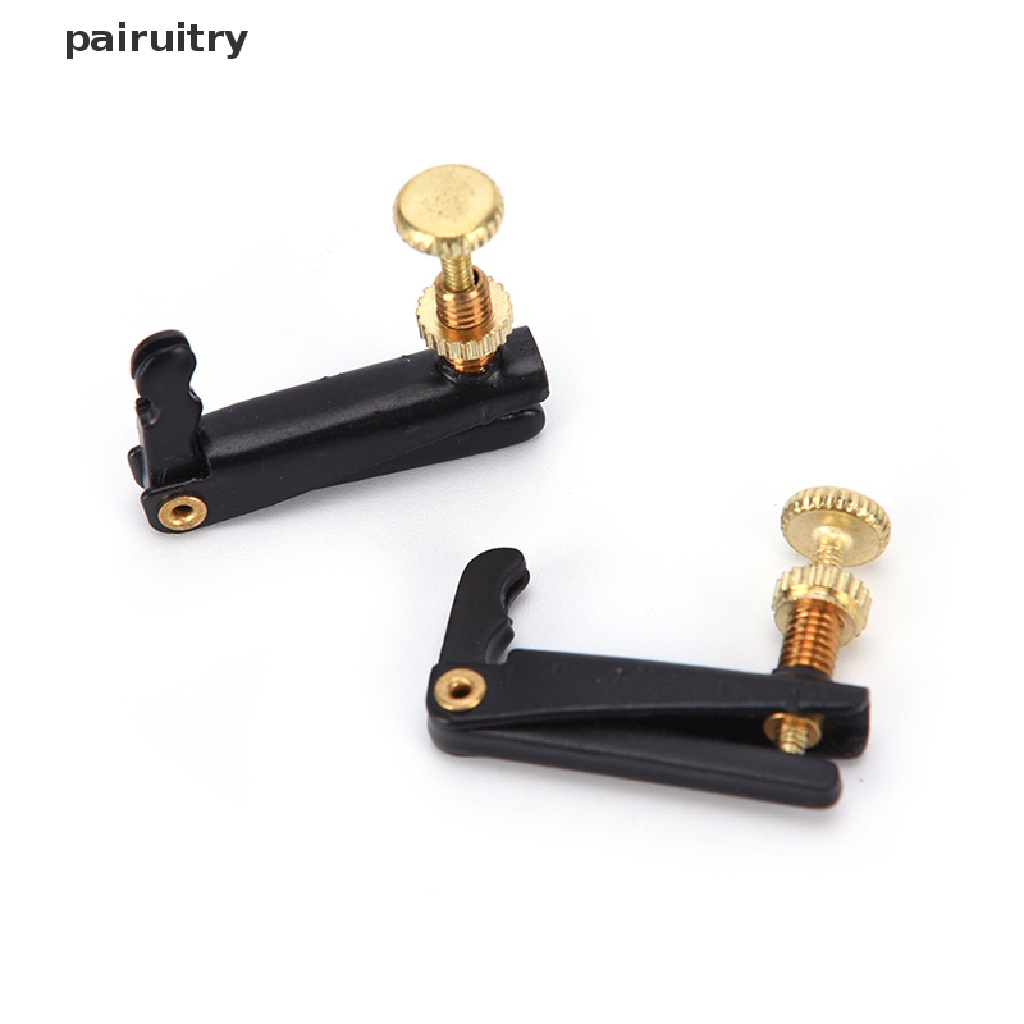 Prt 4pcs Fine Tuner Bahan Metal Warna Hitam Untuk Biola 4 / 4 3 / 4