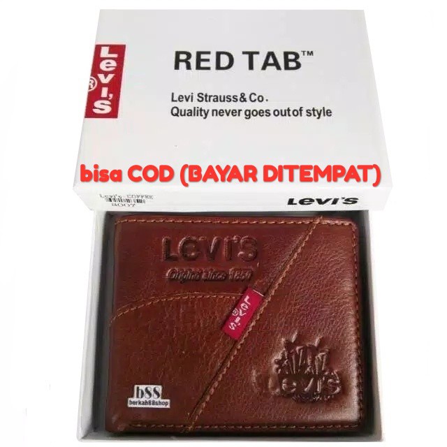 Dompet Kulit Pria Import Lv 8007 Motif Lipat Genuine Leather Dompet Pria Dompet kulit