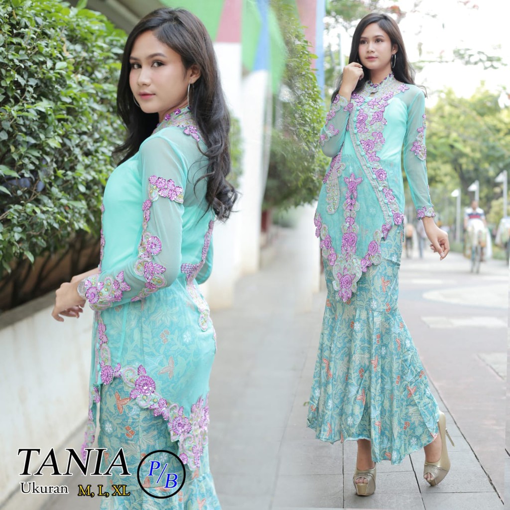 Kebaya Modern Stelan Payet Hijau dan Lainya