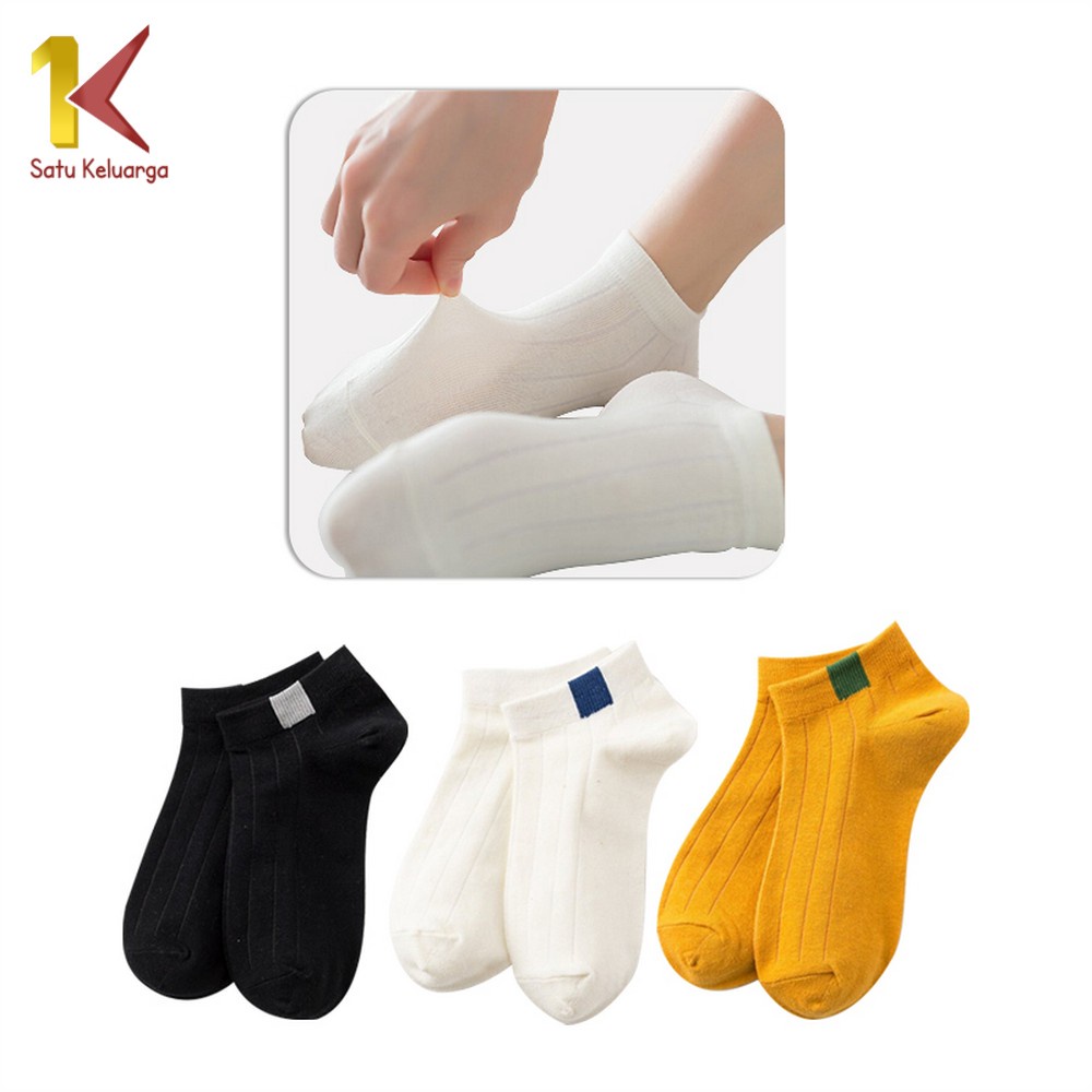 Satu Keluarga Kaos Kaki Semata Kaki Polos P55-P58 Kaus Kaki Pendek Dewasa / Kaos Kaki Ankle Wanita M