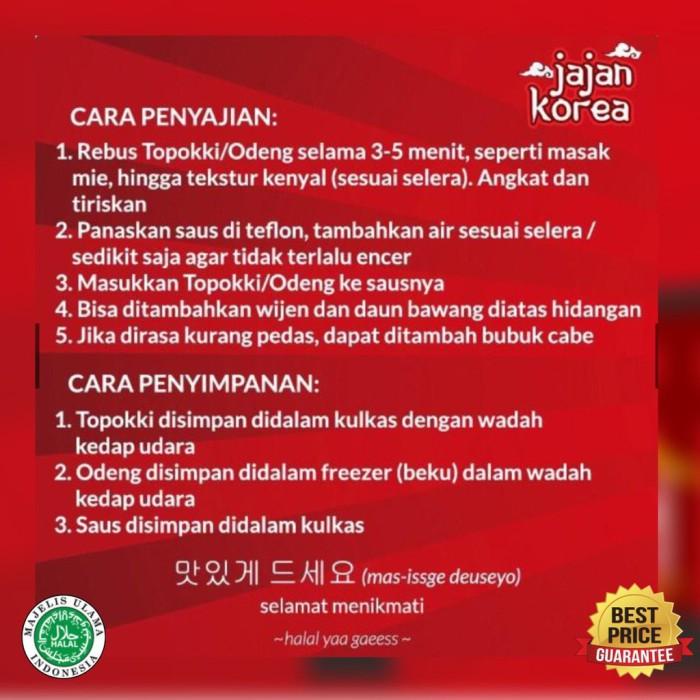 

Paket Hana Topoki Toppoki Tteokbokki Topokki Odeng & Saos Jajan Korea Best Seller