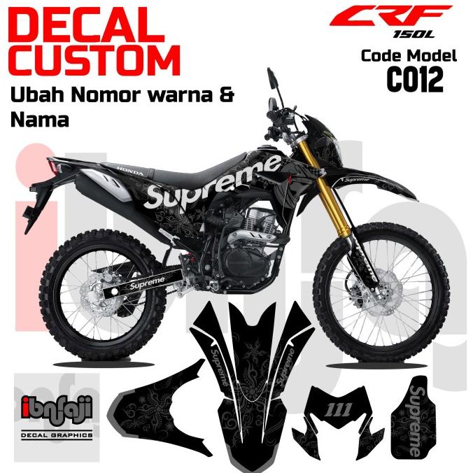 Decal CRF 150 L Stiker Decal CRF model Supreme Full Body C012