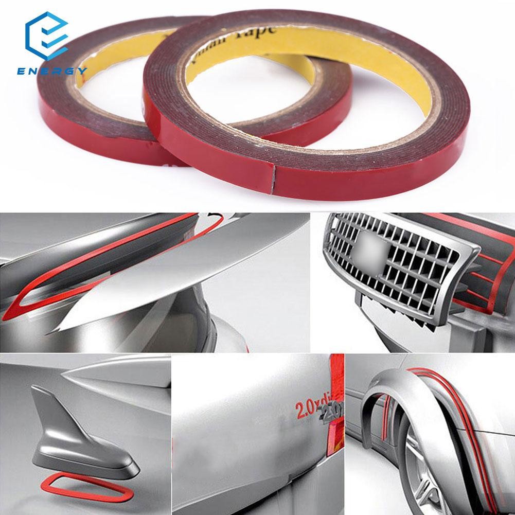 Jual [Bayar Di Tempat]EGY Isolasi Double Tape Kuat Warna Merah 10MMx3M untuk Mobil Berkualitas