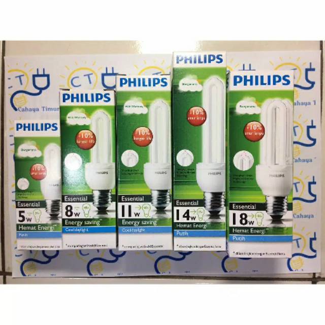 Lampu Philips Essential 18 Watt Putih