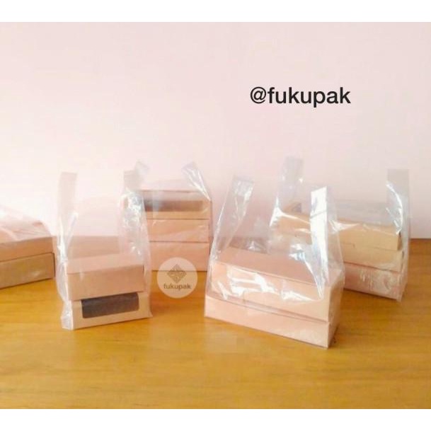 

Plastik Kresek Transparan Bening, Kantong Dus Kue Multipurpose (50pcs) - 15x15xT25