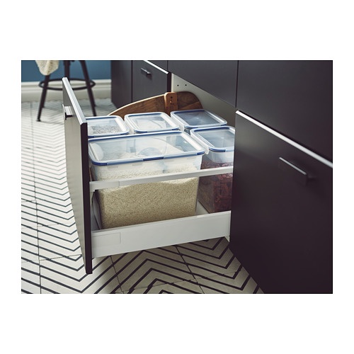 365+ Wadah makanan dengan penutup persegi panjang plastik 10.6 l tempat beras