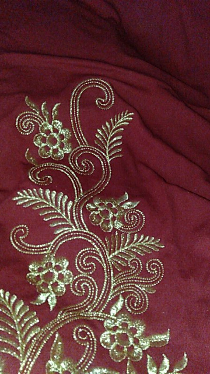 Gamis Jumbo Bordir Mewah Premium ( Real Pick ) Gamis Bordir Batik Cantik / Gamis Corak Kembang Xxl