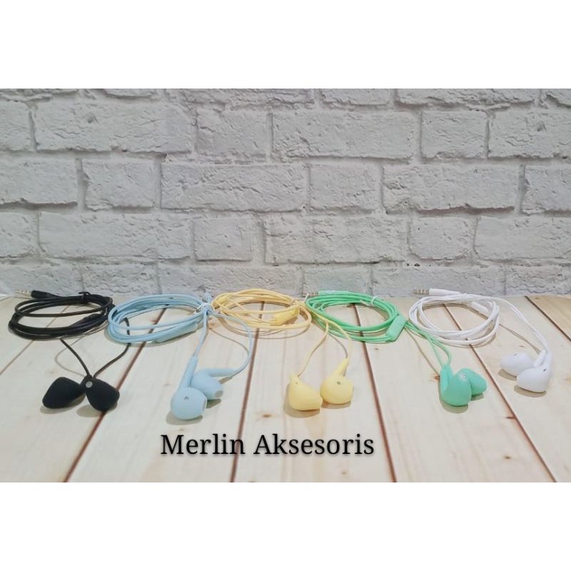 Handsfree Macaron Stereo Earphone U19 Hi-Fi audio