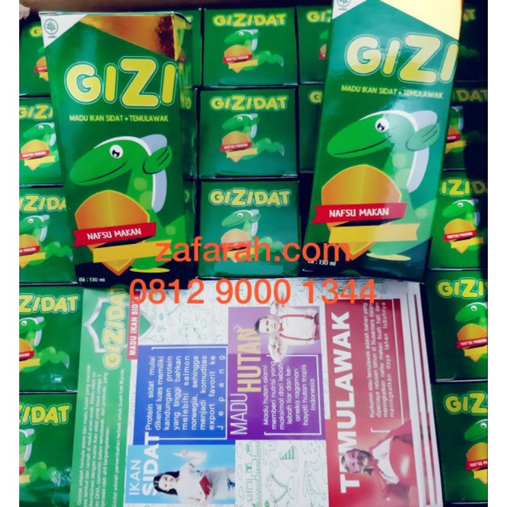 GIZIDAT ASLI - Paket Reseller 10 Botol, Nutrisi Penambah Nafsu Makan Anak