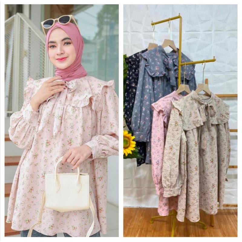 Atasan Khalisa bahan Crincle Adem by Ruang gaya