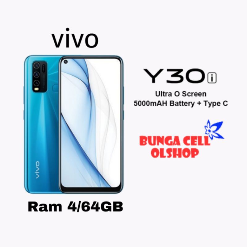 vivo Y30i Ram 4GB Internal 64GB - 6.47" | Garansi Resmi