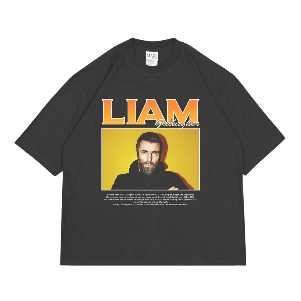 KAOS VINTAGE OVERSIZE LIAM GALLAGHER | UNISEX | KAOS OVERSIZE LIAM GALLAGHER | LIAM GALLAGHER TEES