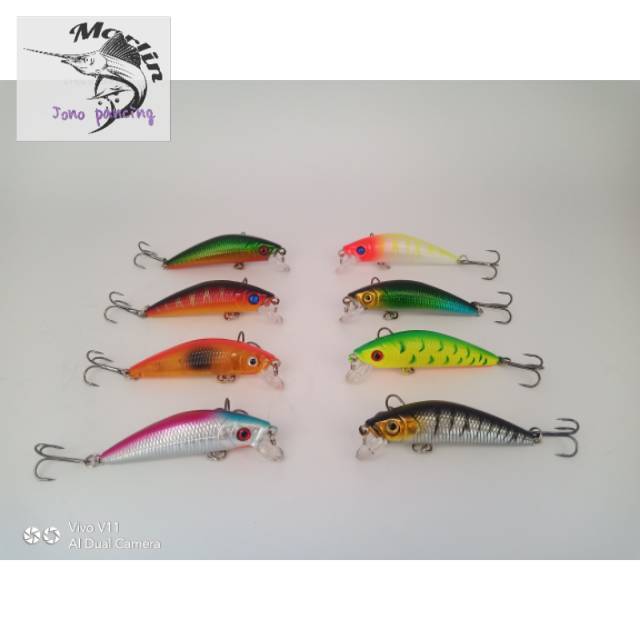 Umpan pancing casting/lure/minow 7cm TERMURAH minow sinking minow murah lure casting