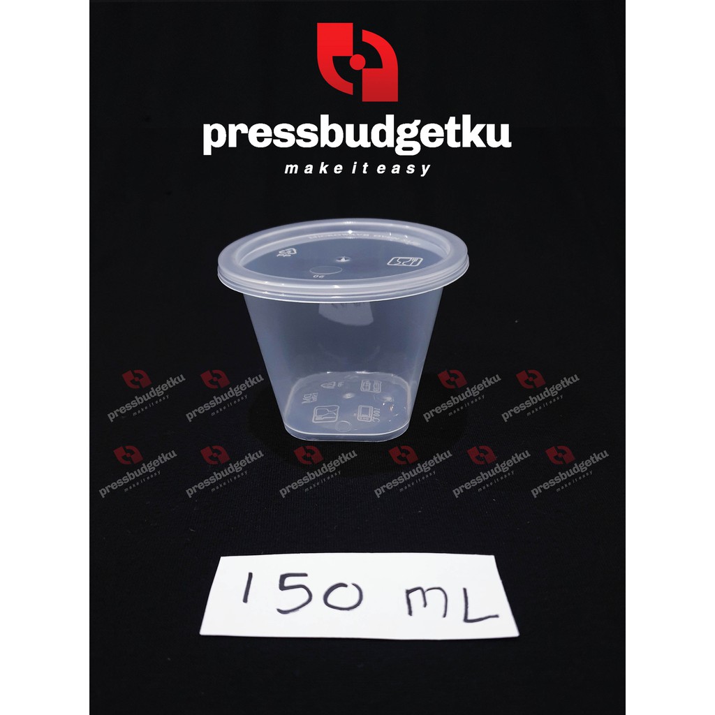 Cup puding wadah plastik  jelly cup kapasitas 150 ml 