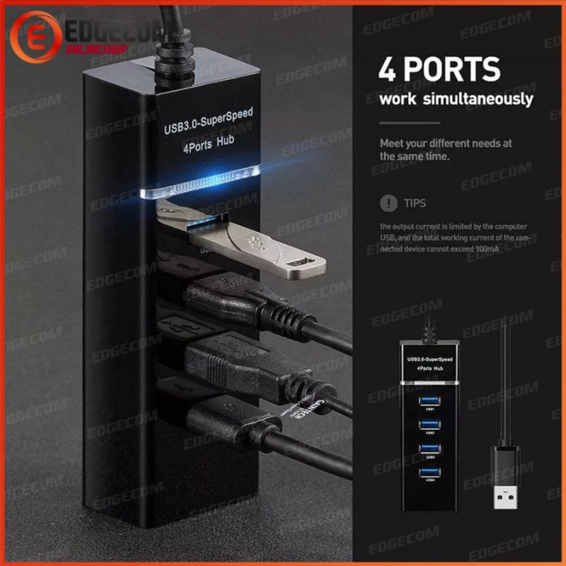 USB 3.0 Hub 4 Port 30cm GAINTECH H-3403