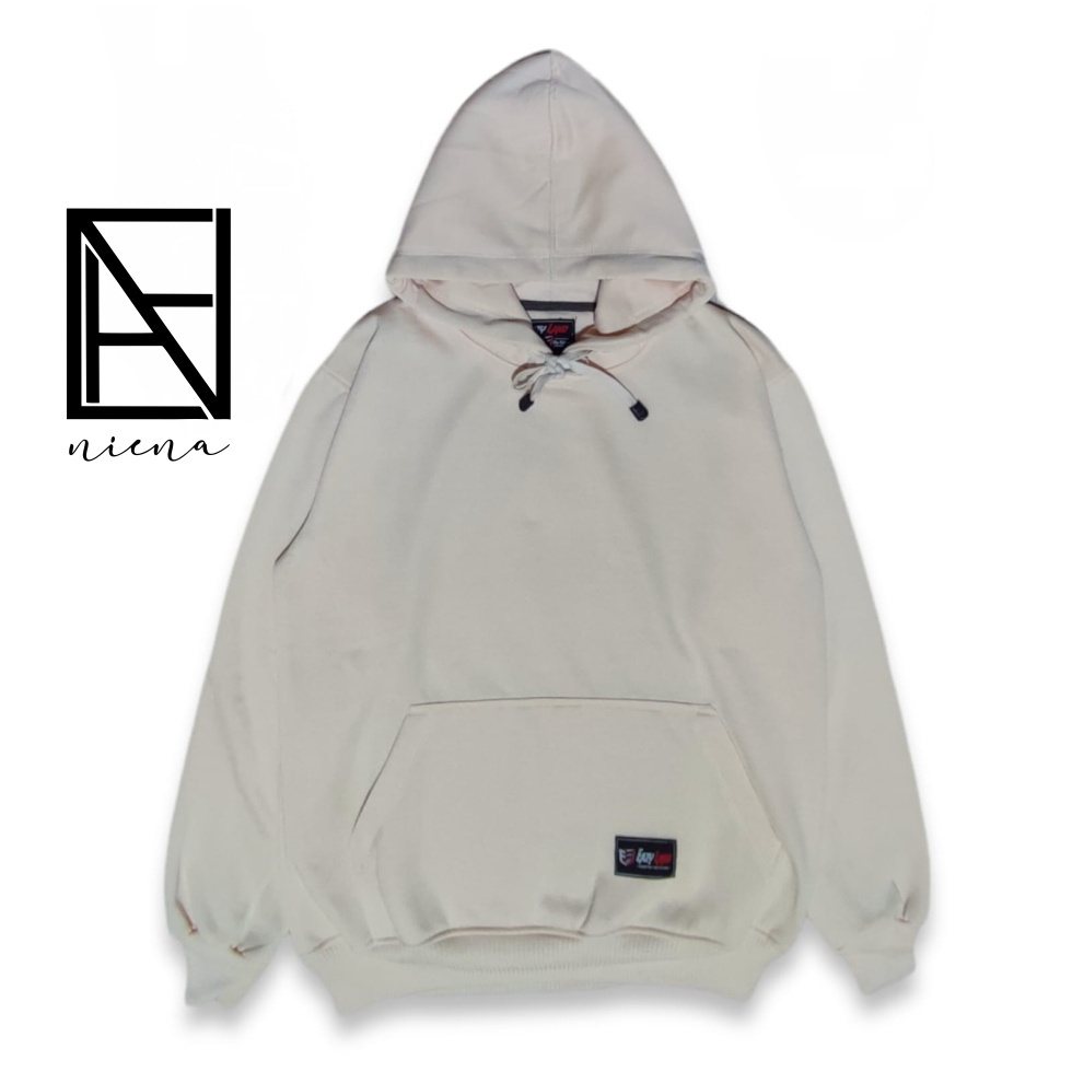Sweater Oblong Hoodie Polos Pria Warna Cream Sweter Original Big Size Suiter Hoodie Cowok Cewek