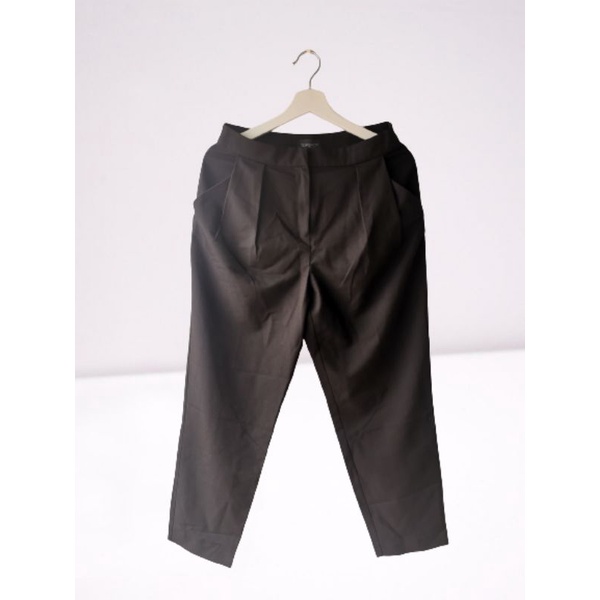PRELOVED - Topshop Ankle Trouser Black