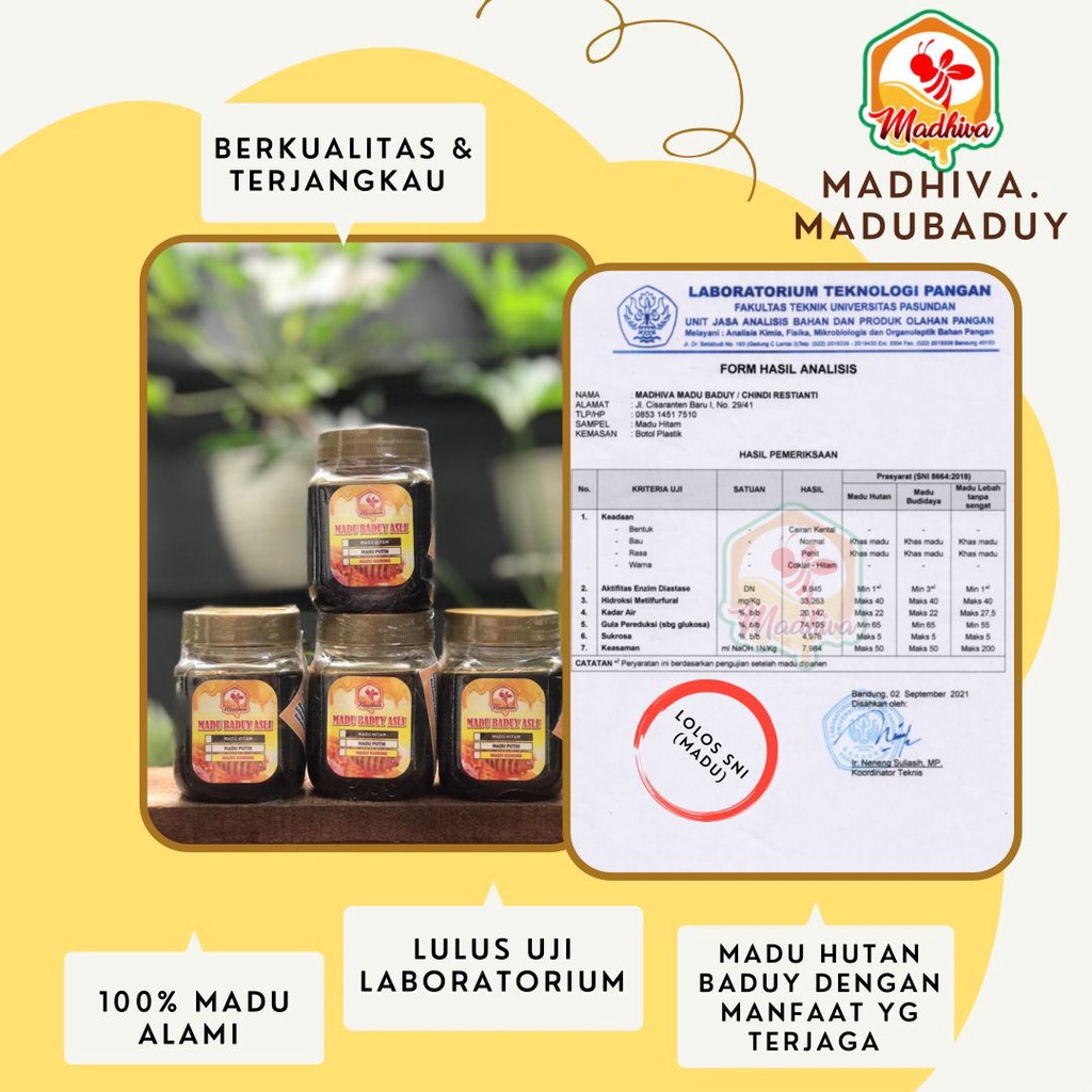 

Madu hitam Baduy asli - Madhiva 180 ml TERUJI SECARA KLINIS GARANSI UANG KEMBALI