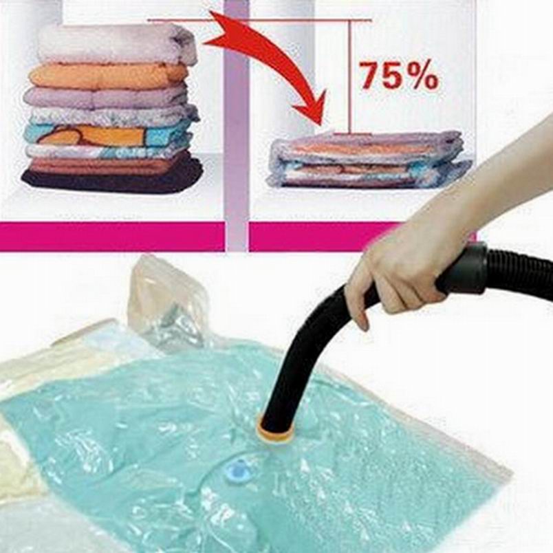 Vacuum Bag / Plastik Kompres Vacum Vakum Bag Pakaian Baju Travel Vakum Baju Pakaian Laundry