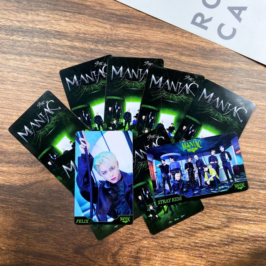 9pcs / set Kartu Foto STRAY KIDS MANIAC Untuk Koleksi