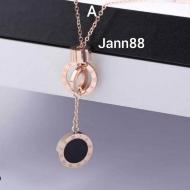 Kalung Titanium Asli Korea Simple Anti Karat dan Alergi KT-47