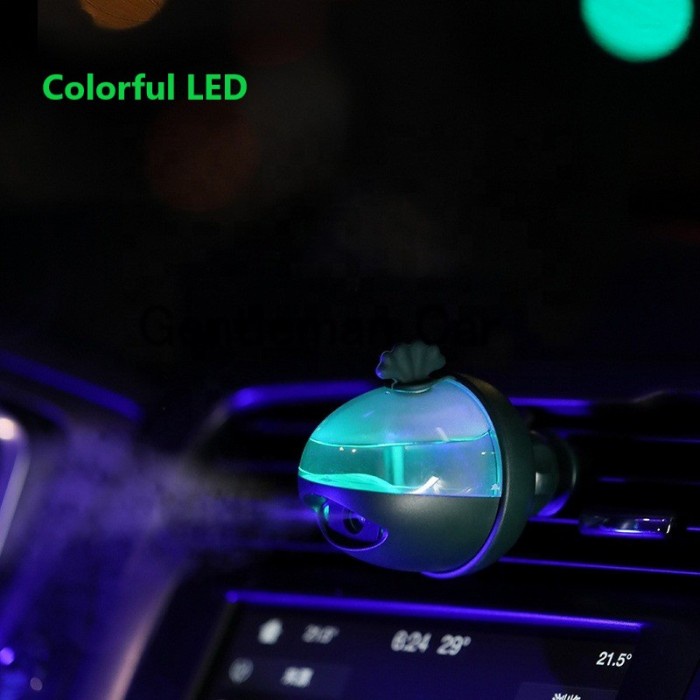 Car Mini Humidifier 360° (Air Vent + Dasbhoard) Pelembab Udara Kabin Interior Portable Mobil