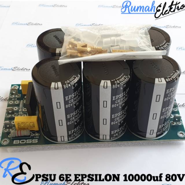 Kit PSU 6 Elco EPSILON 10000uf 80V Plus Skun