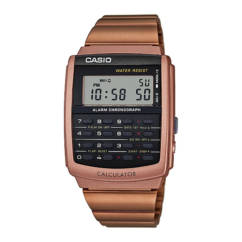 Casio Calculator Kalkulator Jam Tangan Rose Gold CA 506C 5A Original Limited