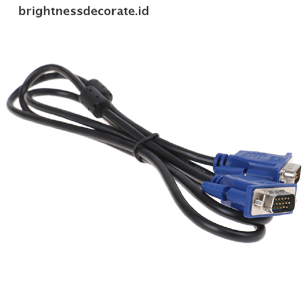 [birth] 1.5M Computer Monitor VGA3+2 Cable 15Pin Connector For PC TV Adapter Converter [ID]