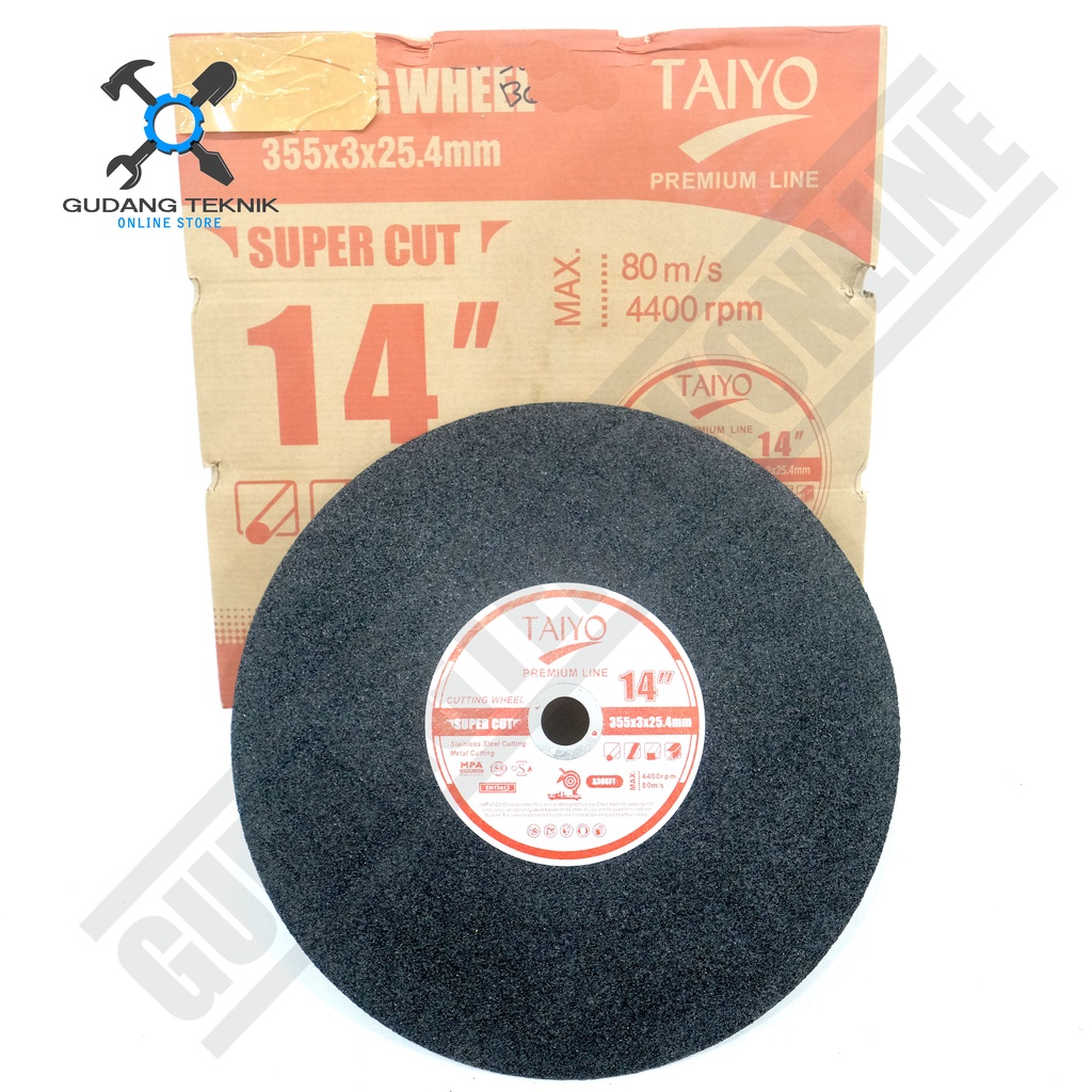 Mata Pisau Cut Off 14 Inch TAIYO  / Cutting Wheel 14&quot;  Mata Batu Gerinda Potong 14Inch