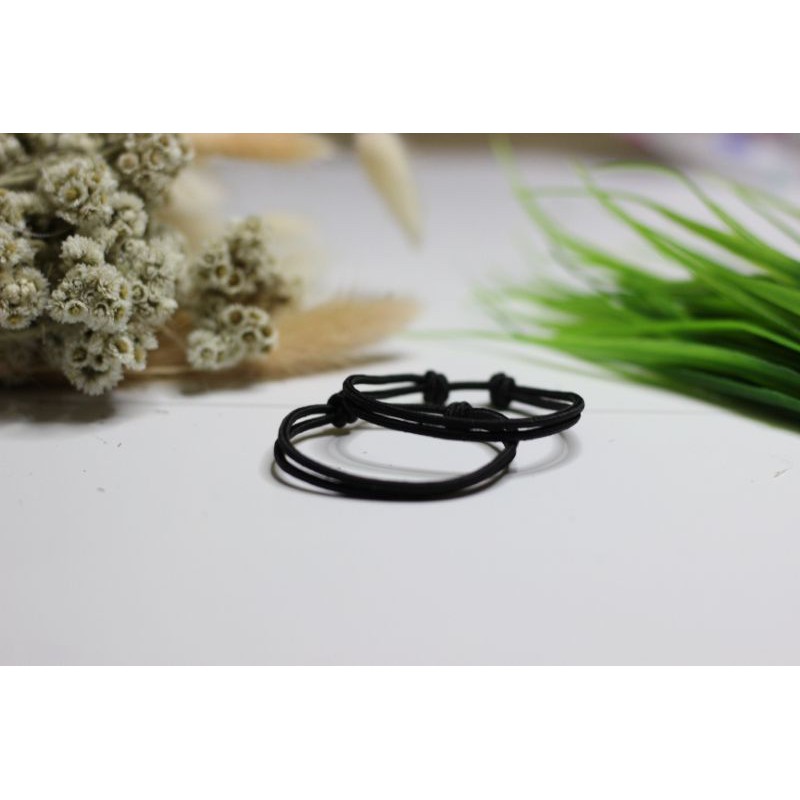 GELANG PRUSIK 2MM HITAM POLOS