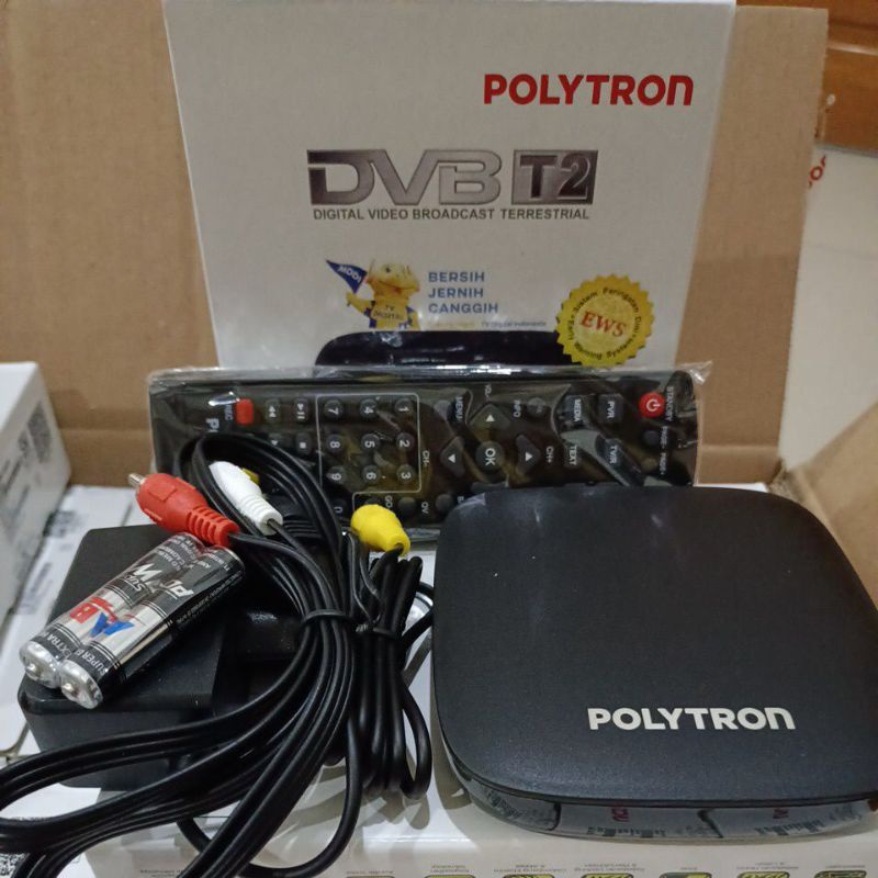 SET TOP BOX DVB T2 POLYTRON PENERIMA SIARAN DIGITAL