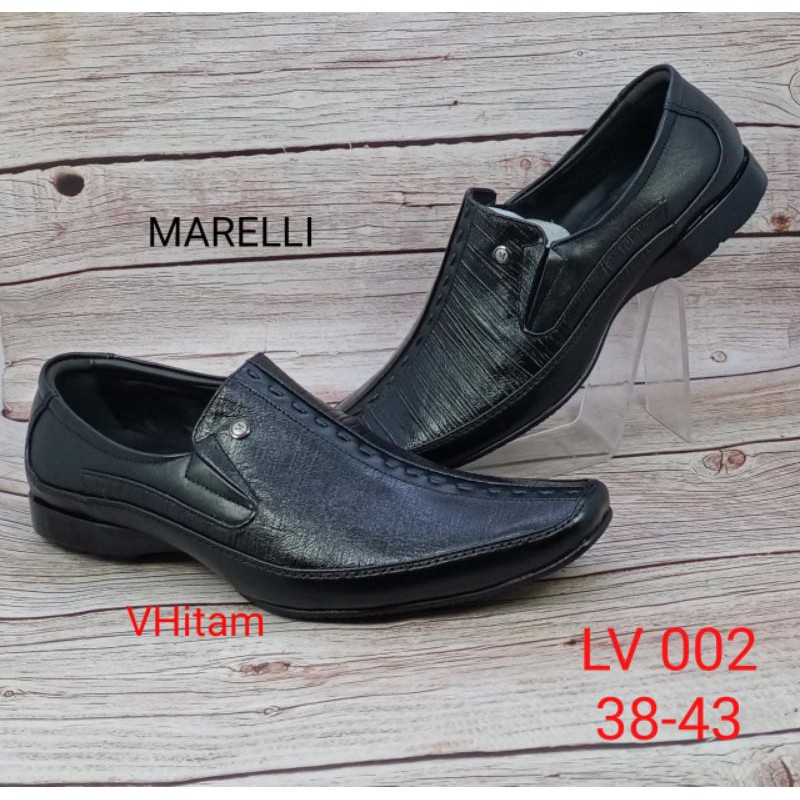 Sepatu kulit asli pria marelli LV-002