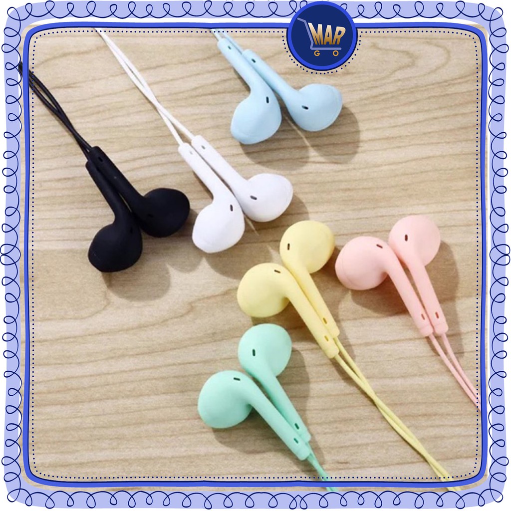 Headset Macaron Matte U19 / Earphone Mega Bass