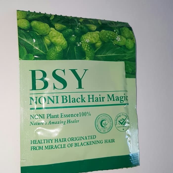 BSY Noni Black Hair Magic Shampo Penghitam Uban - [ SACHET ]
